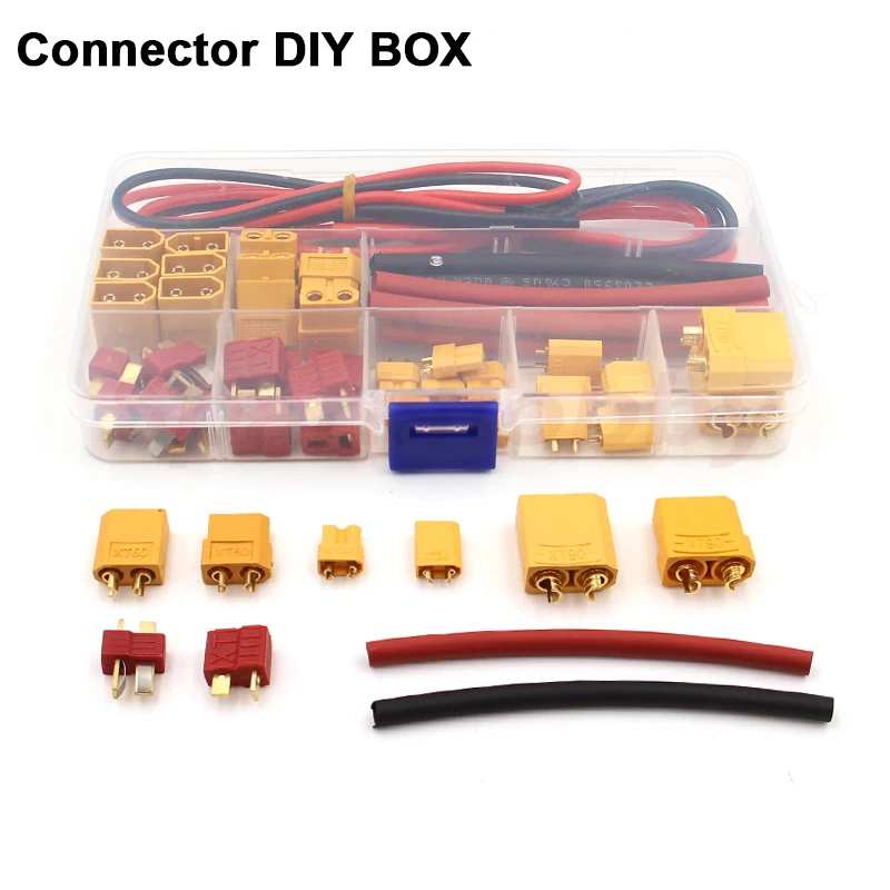 Fpv Drone Tool Kit - Разъем DIY BOX (XT30/XT60/XT90/T-образный разъем/силиконовый провод)