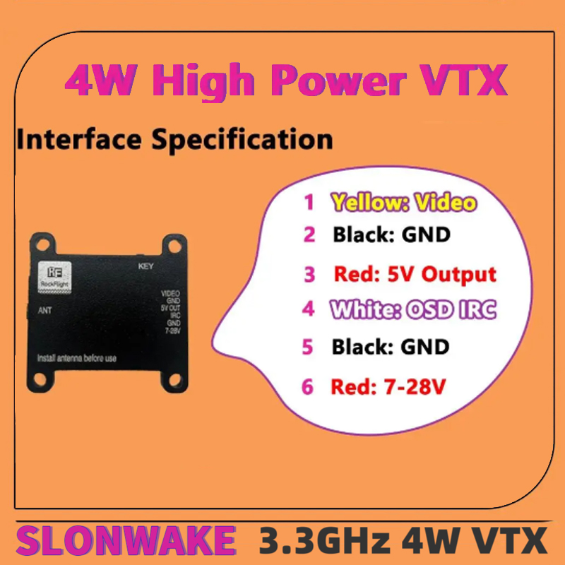 Видеопередатчик SLONWAKE FPV 3 – обзор и цена Fpv Drone Vtx