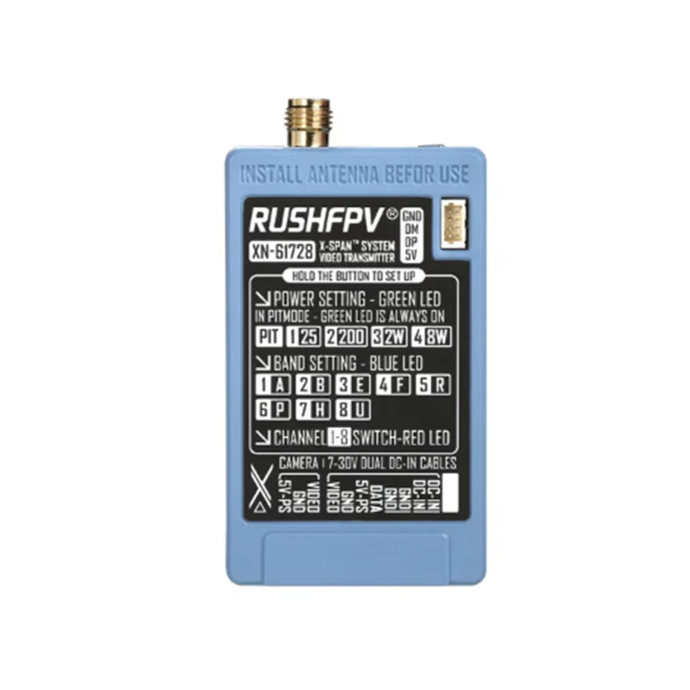 RUSHFPV 6.1‑7.2G 8W X61728 VTX – обзор и цена Fpv Drone Receiver