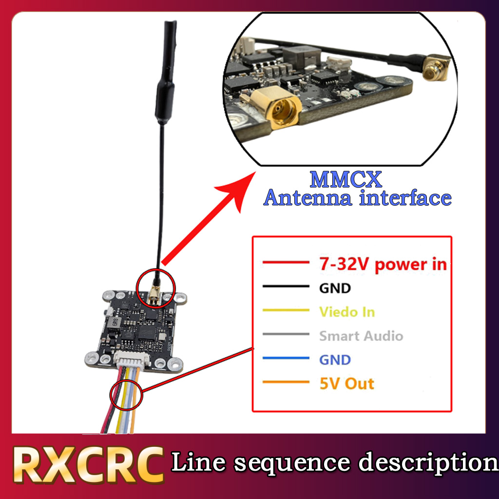 RXCRC 5,8G модуль 48 каналов 1 – обзор и цена Fpv Drone Vtx