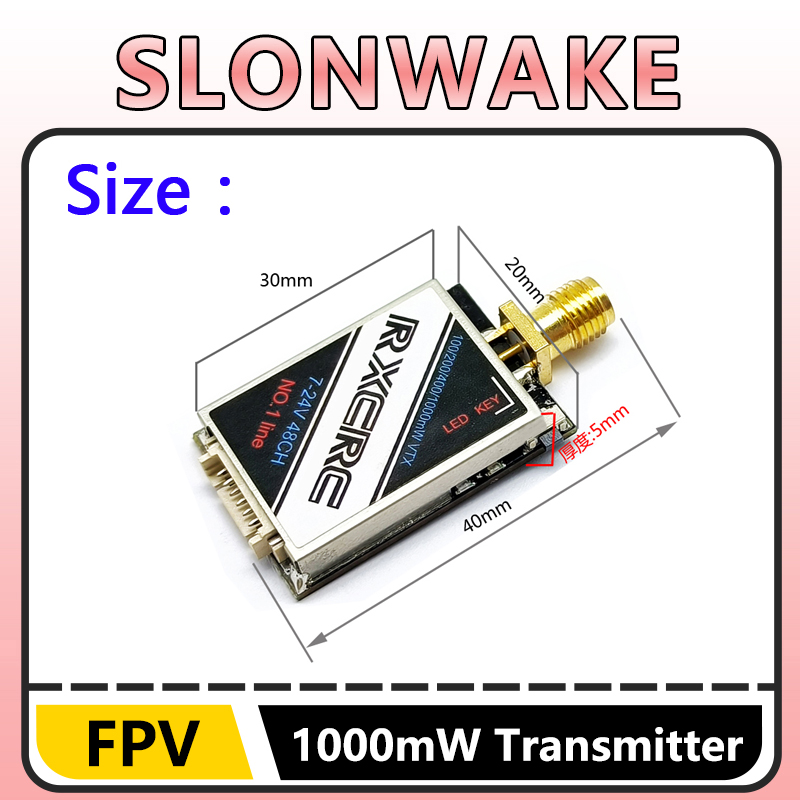 SLONWAKE 5.8G 48CH 1W VTX 100/ – обзор и цена Fpv Drone Camera