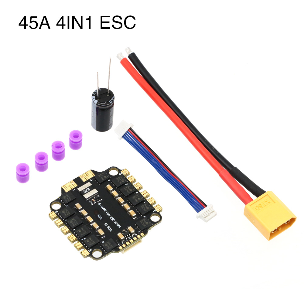 UAngel 4IN1 45A 60A ESC BLHELI – обзор и цена Fpv Drone Esc
