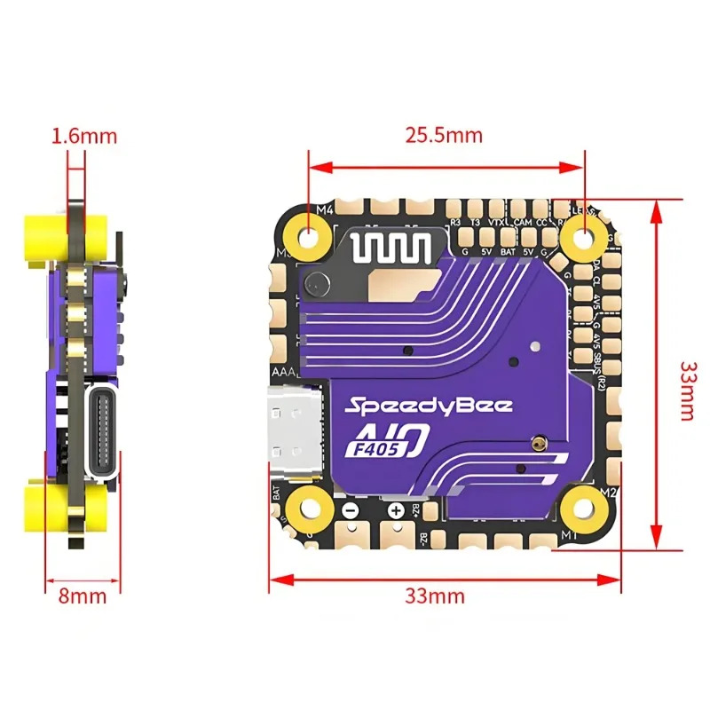 Полетный контроллер SpeedyBee  – обзор и цена Fpv Drone Esc