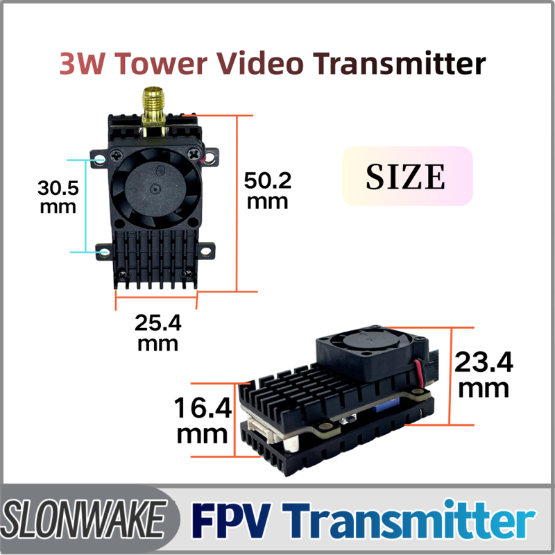 SLONWAKE 5,8G 3000 МВт Модуль  – обзор и цена Fpv Drone Frame